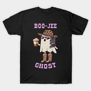 Western Boo-jee Ghost Cowgirl With Funny Halloween T-Shirt